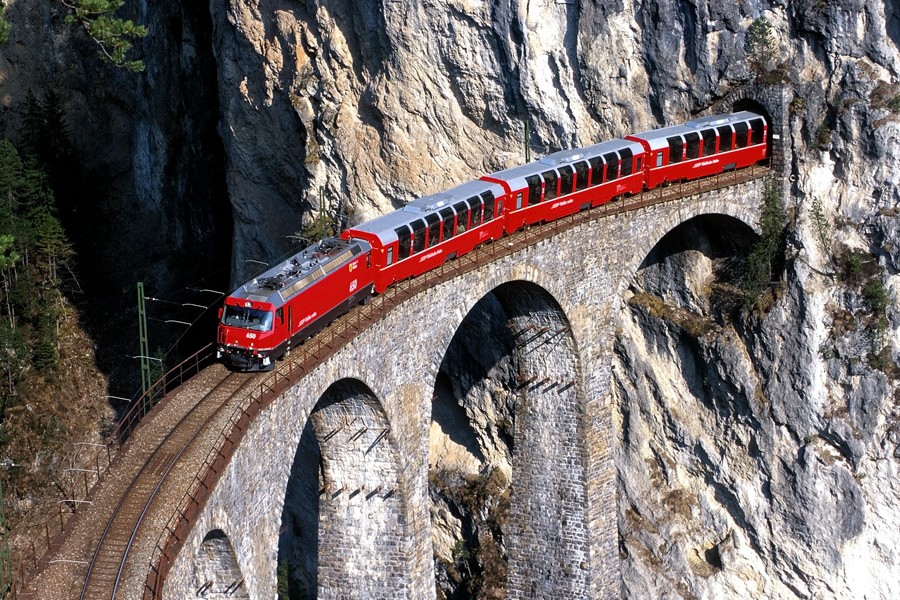 bernina express -  švýcarské železnice